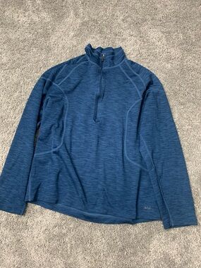 Women’s REI Quarter-Zip Performance Pullover in Heathered Navy Blue